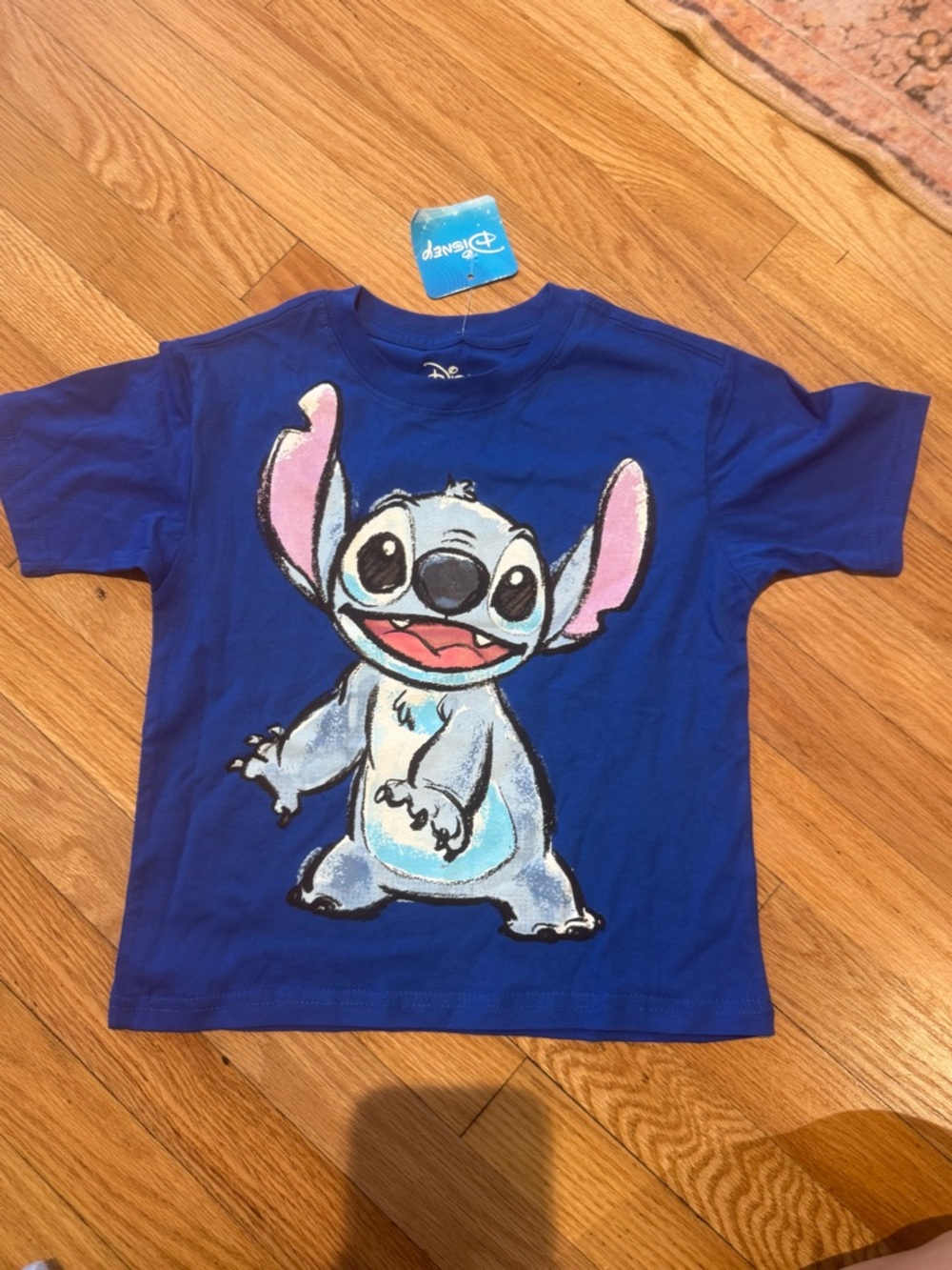 Disney Blue Kids' Stitch Graphic Tee NEW NWT